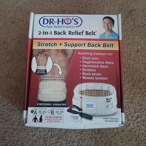 DR-HO'S Beige 2-in-1 Back Relief Belt